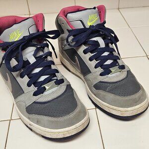 Nike Air Gray Purple Pink Green High Top Sneakers